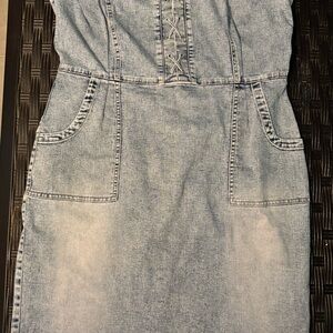 INC Women’s Denim Sleeveless Dress